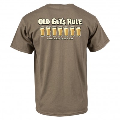 Old Guys Rule Think A Pint T-shirt